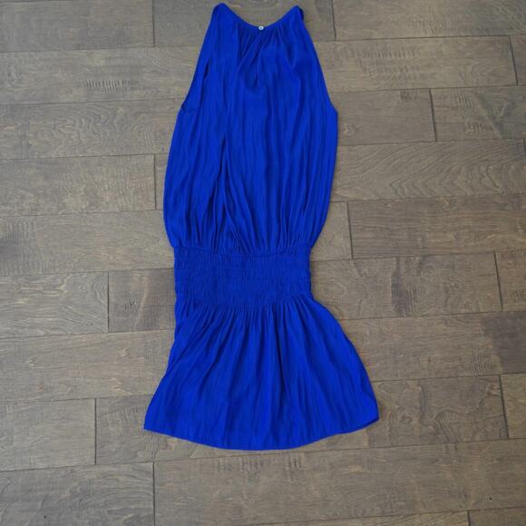 Ramy‎ Brook Paris Mini Dress Sleeveless Smocked Waist Pleated Skirt M - Picture 4 of 10